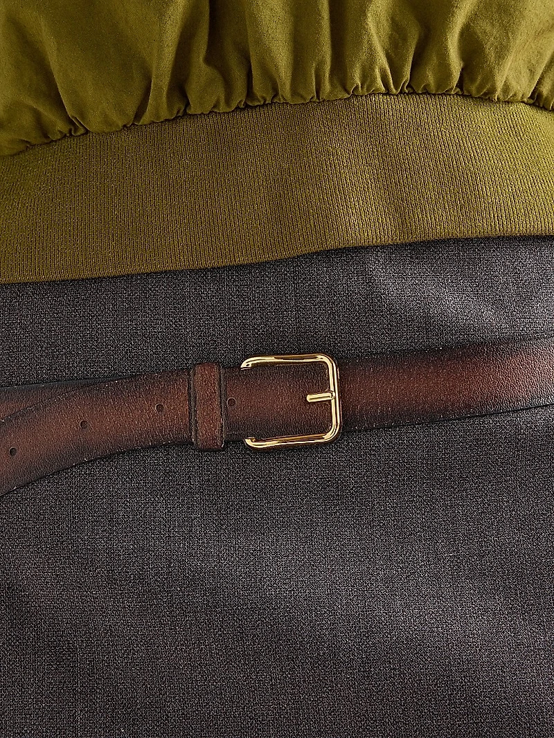 Technical Wool Miniskirt