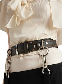 Pleated Cady Crepe Skirt