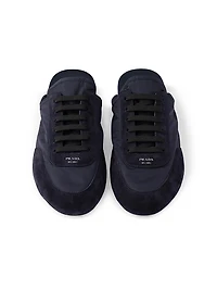 Collapse Re-Nylon and Suede Mules