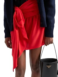 Crepe De Chine Miniskirt