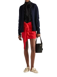 Crepe De Chine Miniskirt