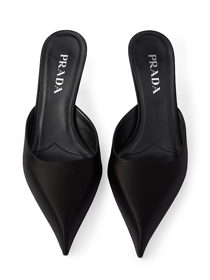Satin 55MM Mules