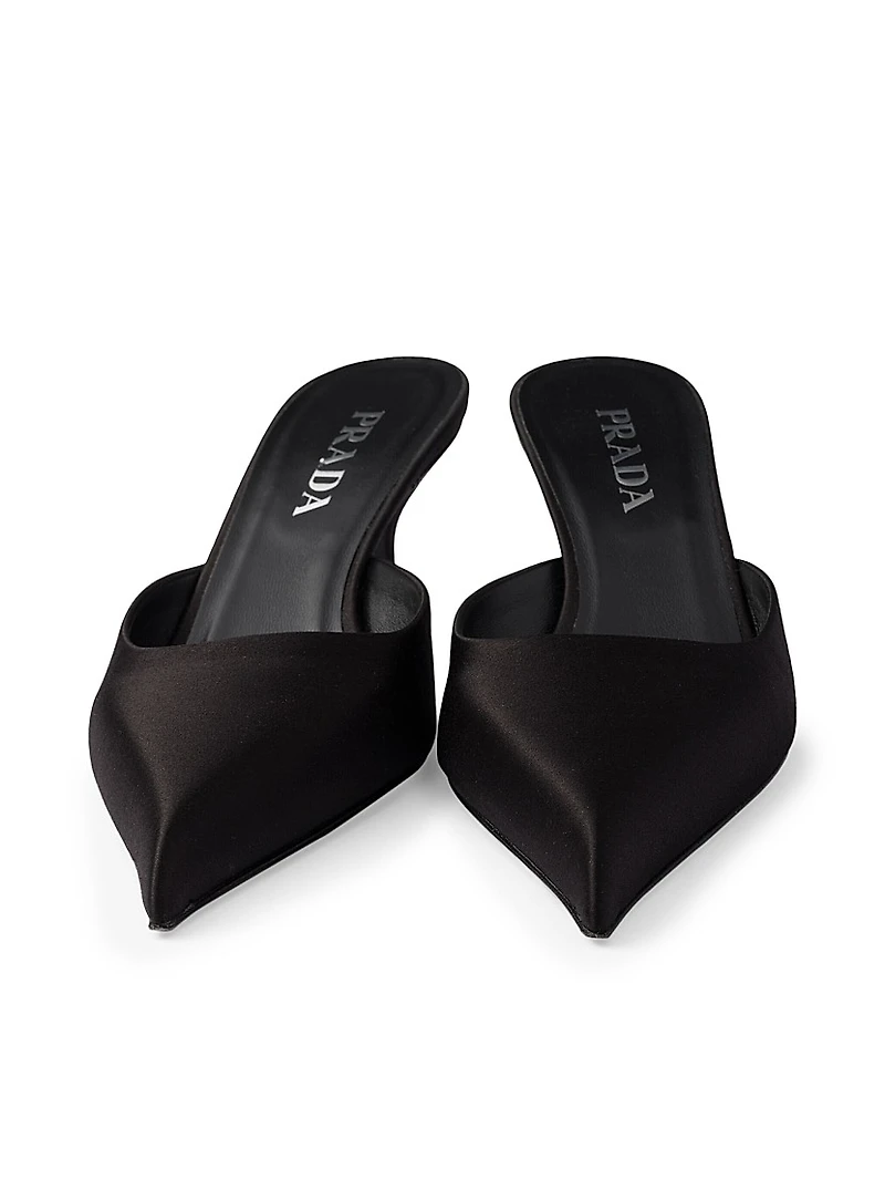 Satin 55MM Mules