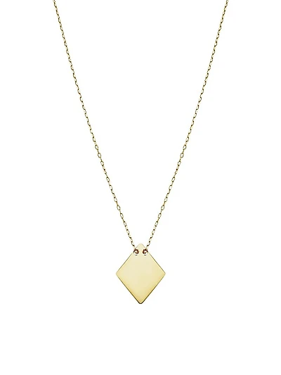 14K Yellow Gold Turin Pendant Choker