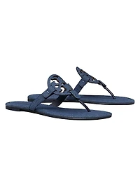 Miller Cotton Denim Flat Sandals
