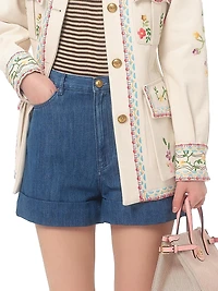 Lightweight Denim Shorts