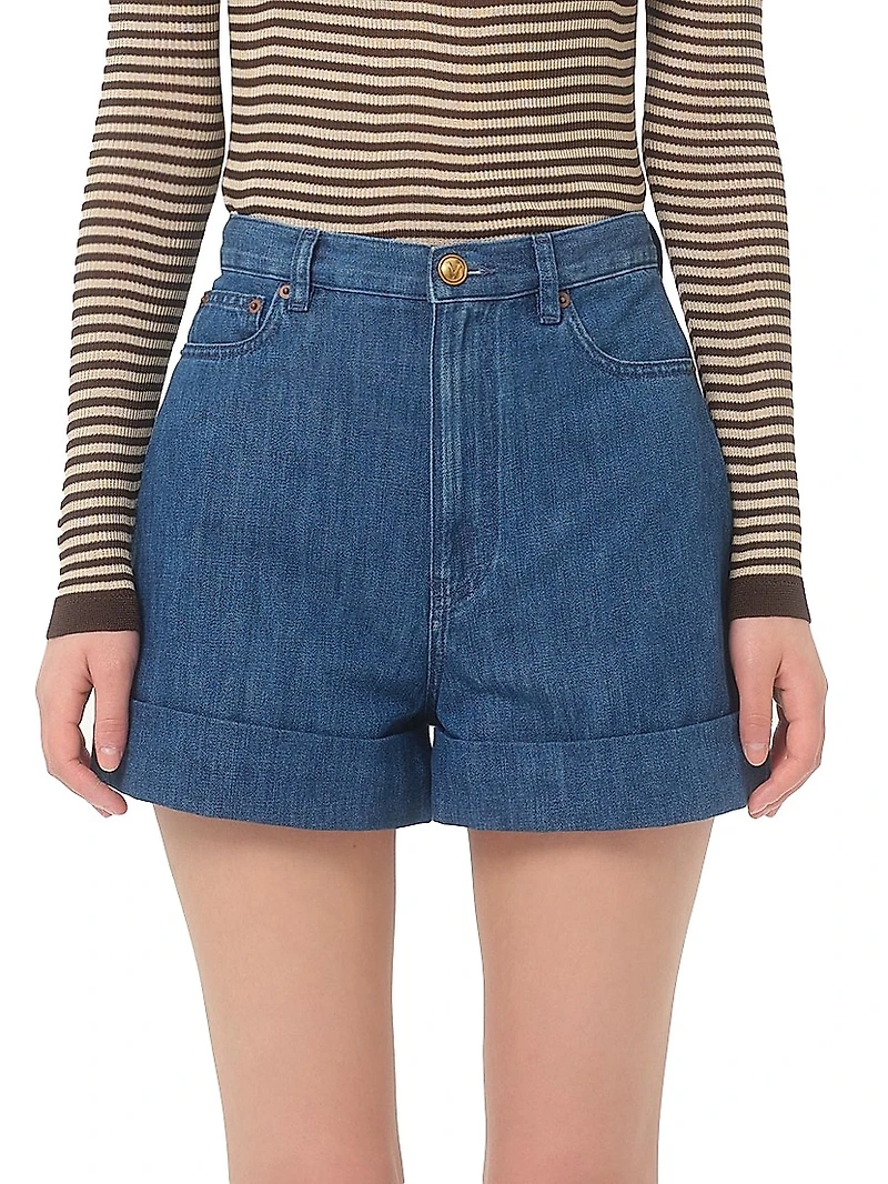 Lightweight Denim Shorts