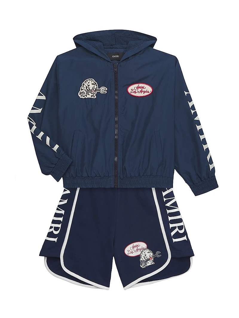 Little Boy's & Station Patch Shorts