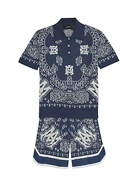 Little Boy's & Bandana Knit Shorts