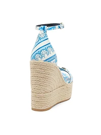 120MM Baroque Leather Espadrilles