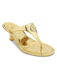 55MM Medusa Metallic Sandals
