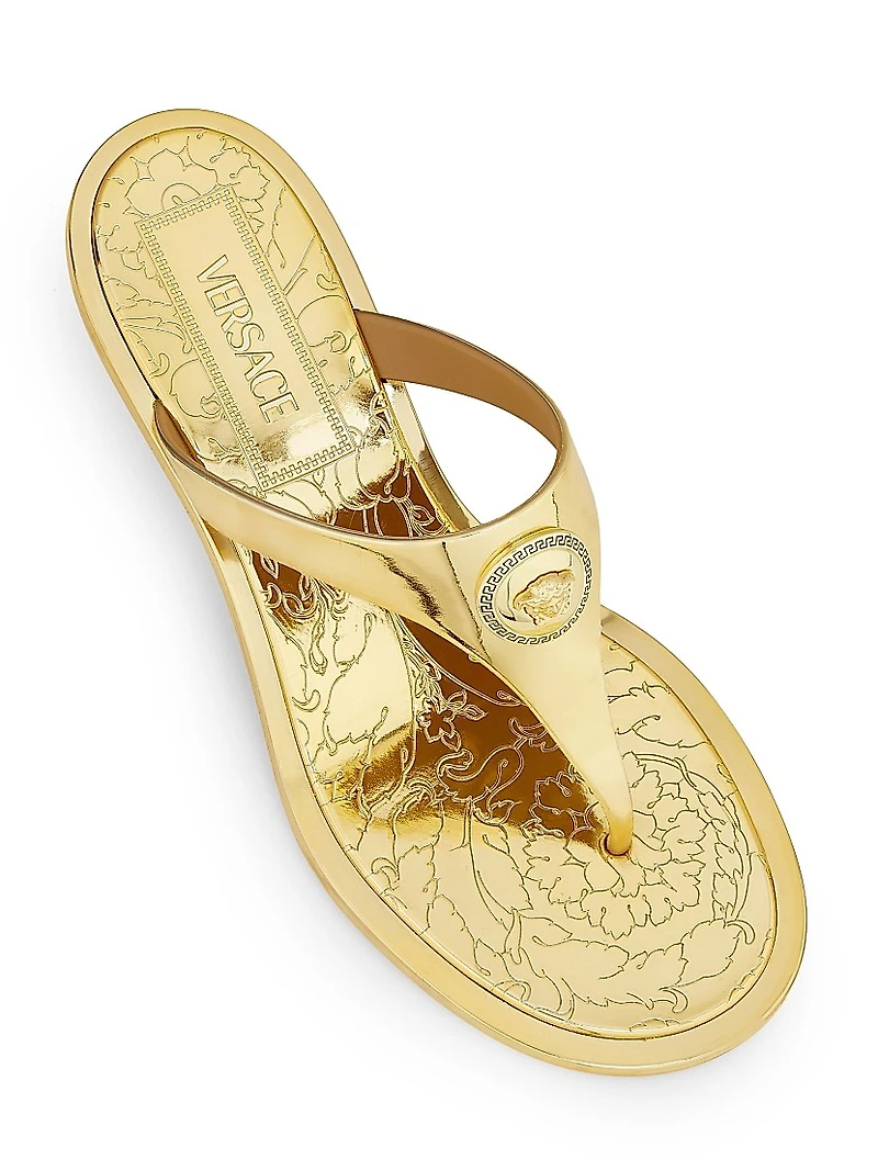 55MM Medusa Metallic Sandals