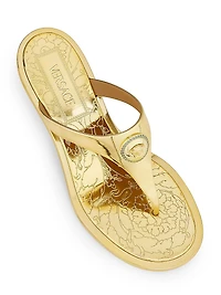 55MM Medusa Metallic Sandals