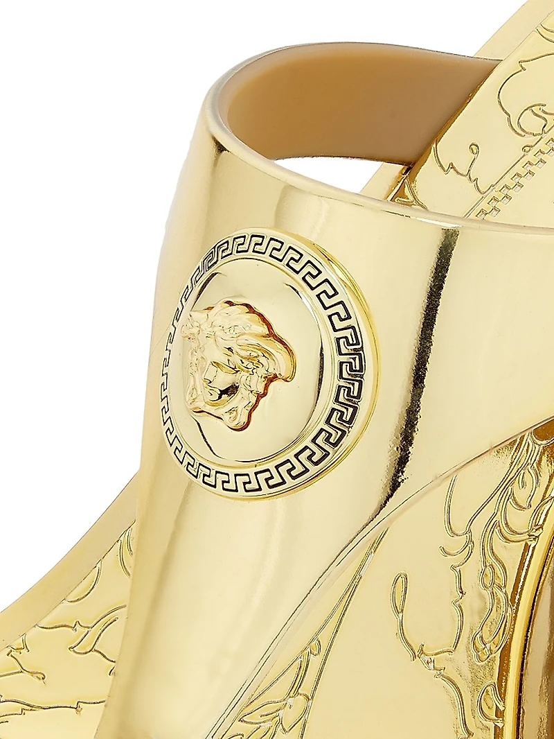 55MM Medusa Metallic Sandals