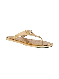 Medusa Metallic Baroque Flip-Flops
