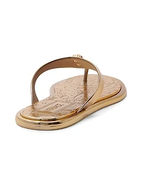 Medusa Metallic Baroque Flip-Flops