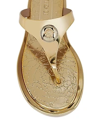 Medusa Metallic Baroque Flip-Flops