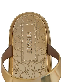 Medusa Metallic Baroque Flip-Flops