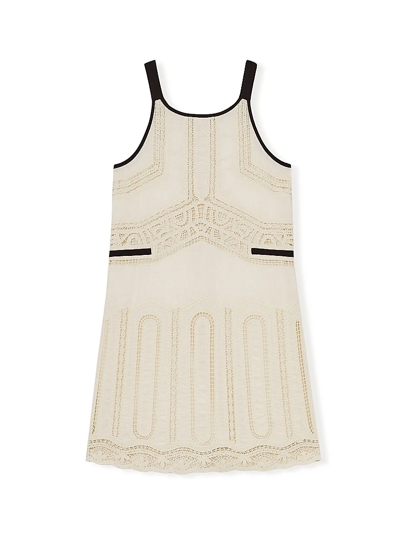 Little Girl's & Lace Sleeveless Dress