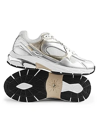 Abundance Metallic Leather Low-Top Sneakers