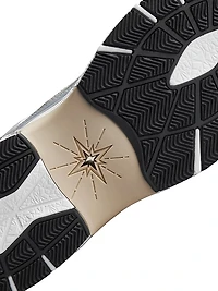 Abundance Metallic Leather Low-Top Sneakers