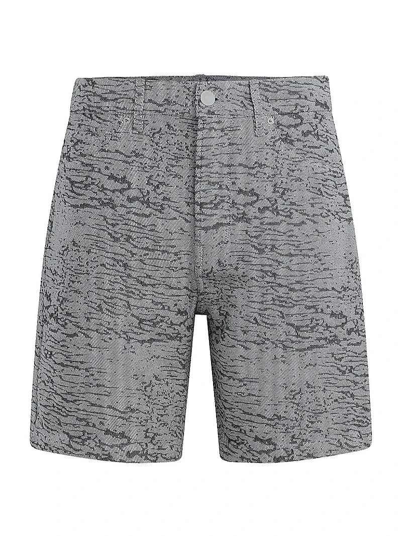 Clint Jacquard Denim Shorts
