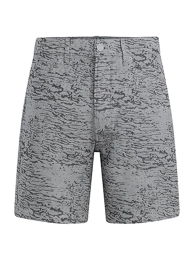 Clint Jacquard Denim Shorts