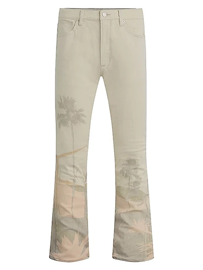 Walker Desert Graphic Stretch Flared Jeans