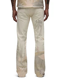 Walker Desert Graphic Stretch Flared Jeans