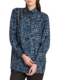 Printed Silk Blouse