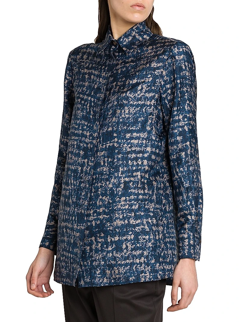 Printed Silk Blouse