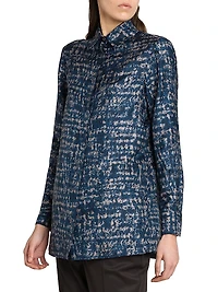 Printed Silk Blouse