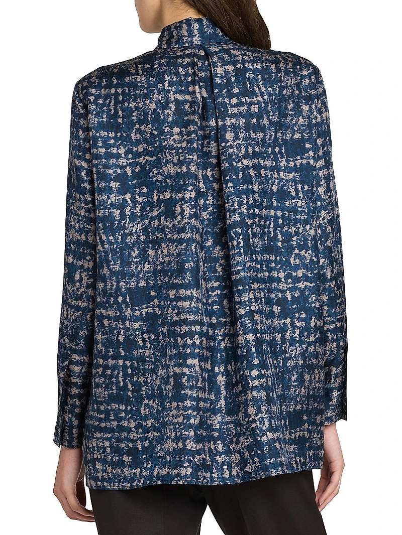 Printed Silk Blouse