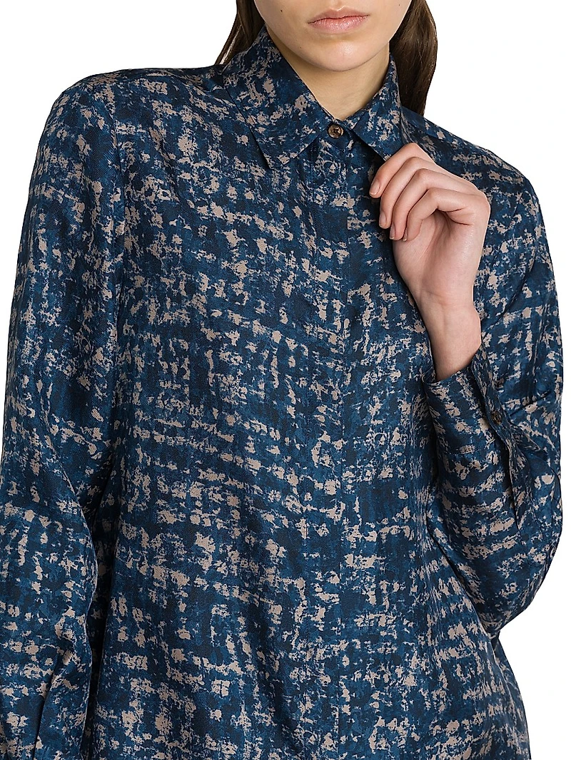 Printed Silk Blouse
