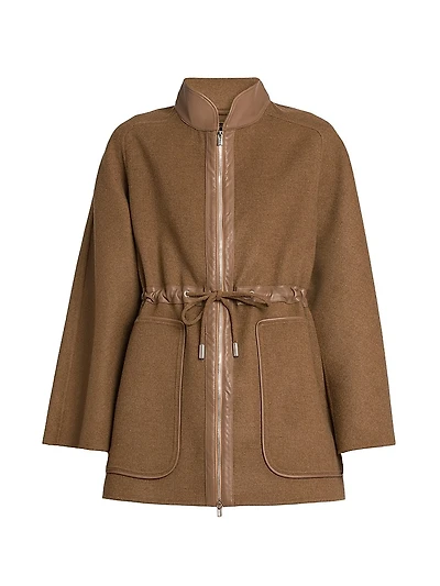 Wool Drawstring Parka