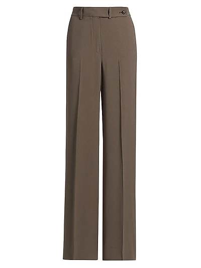 Creased Straight Trousers