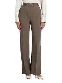 Creased Straight Trousers