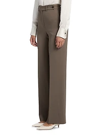 Creased Straight Trousers