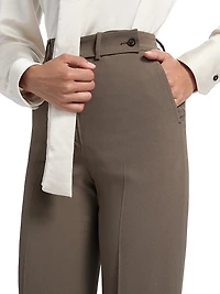 Creased Straight Trousers
