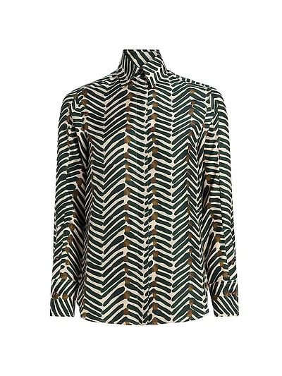Printed Silk Blouse