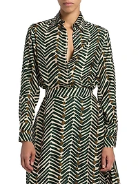 Printed Silk Blouse