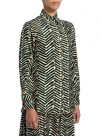 Printed Silk Blouse