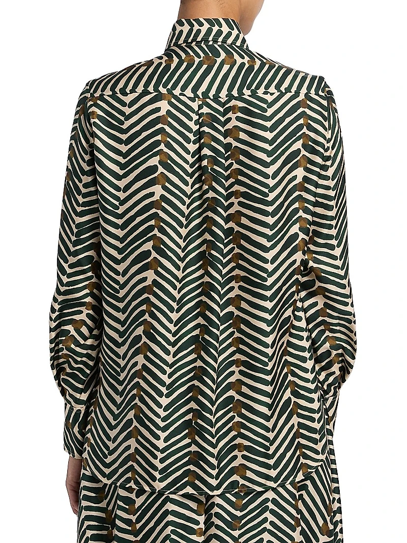 Printed Silk Blouse