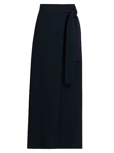 Wrap A-Line Maxi Skirt