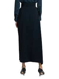 Wrap A-Line Maxi Skirt