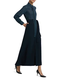 Wrap A-Line Maxi Skirt