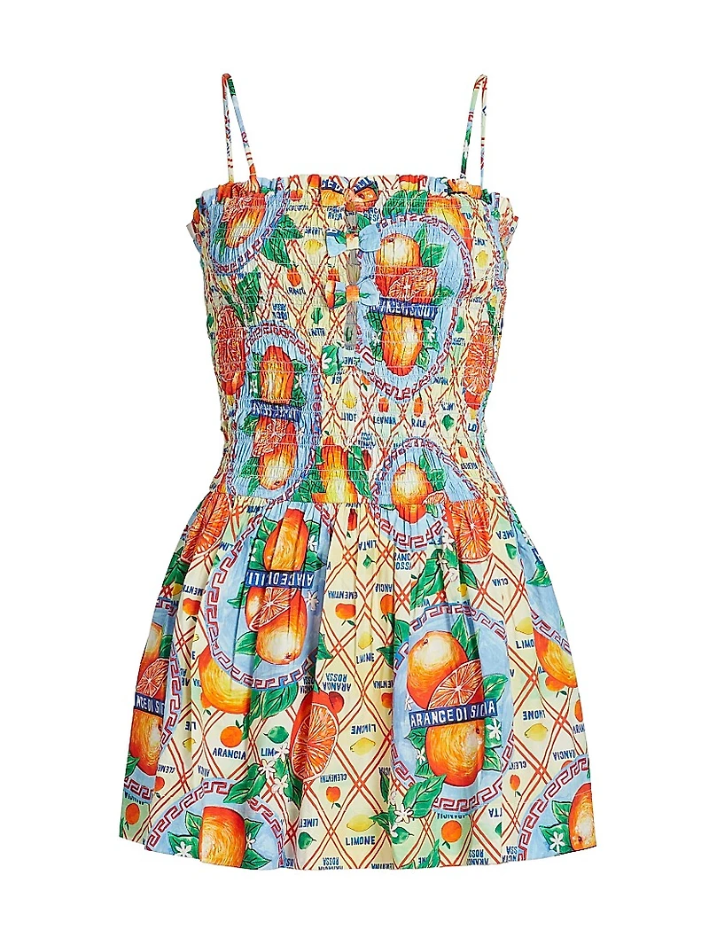 Fleur Shirred Mini Dress