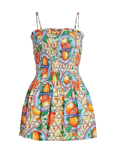 Fleur Shirred Mini Dress