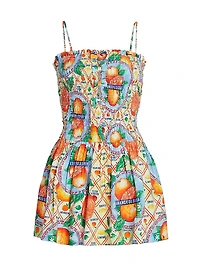 Fleur Shirred Mini Dress