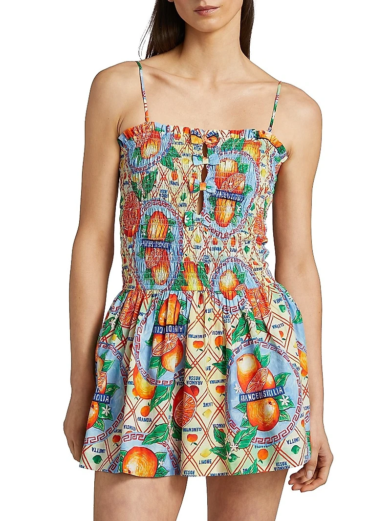 Fleur Shirred Mini Dress